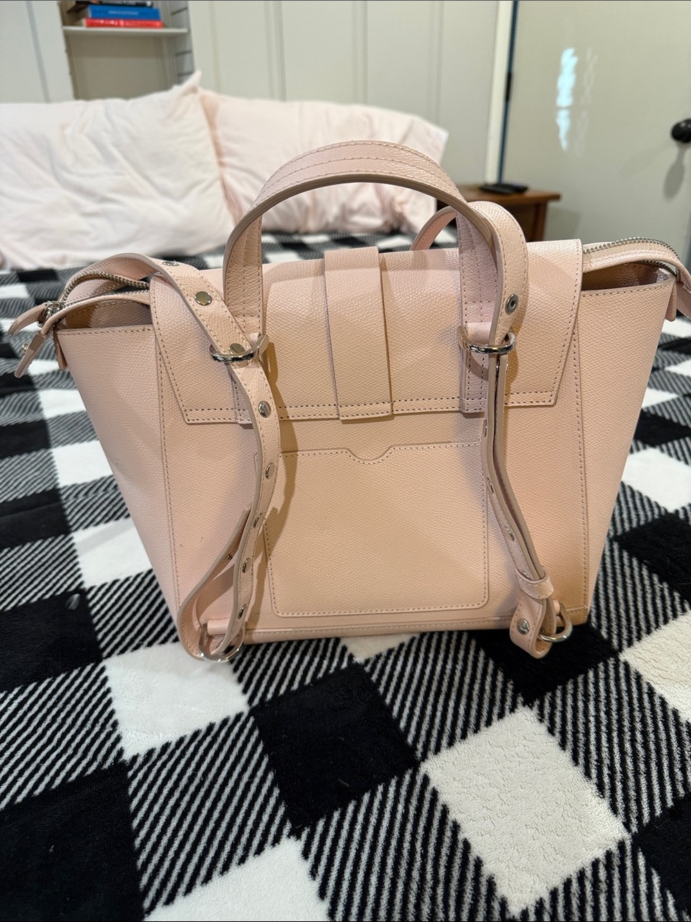 Senreve Blush Pink Structured Satchel